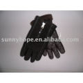 black pig leather glove for riding